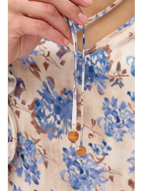 blue shadow blue shadow Bluzka Vivi Niebieski Regular Fit