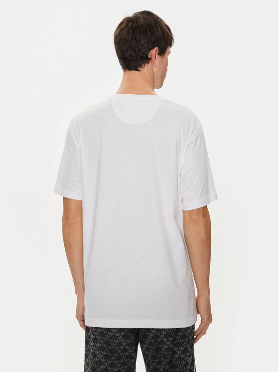 adidas adidas T-Shirt Trefoil Essentials IZ2098 Biały Regular Fit