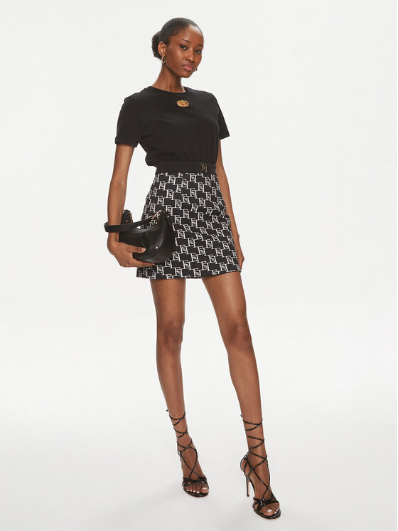 Elisabetta Franchi Elisabetta Franchi Fustă mini GO-S03-41E2-V250 Negru Regular Fit
