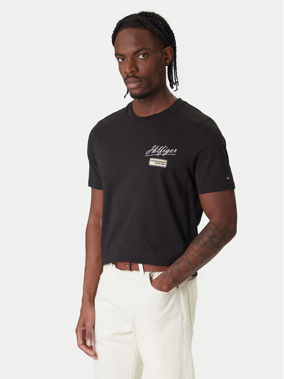 Tommy Hilfiger Tommy Hilfiger T-Shirt Modern Ath Graphic MW0MW41471 Μαύρο Regular Fit