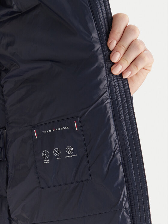 Tommy Hilfiger Tommy Hilfiger Pehelykabát WW0WW47354 Sötétkék Slim Fit