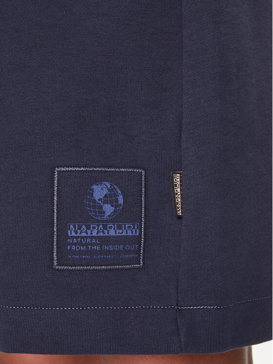Napapijri Napapijri Kootud kleit J-Loja NP0A4H5X Tumesinine Loose Fit