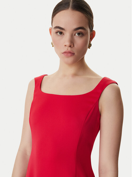 Marella Marella Rochie cocktail Perle 2613221063 Roșu Slim Fit