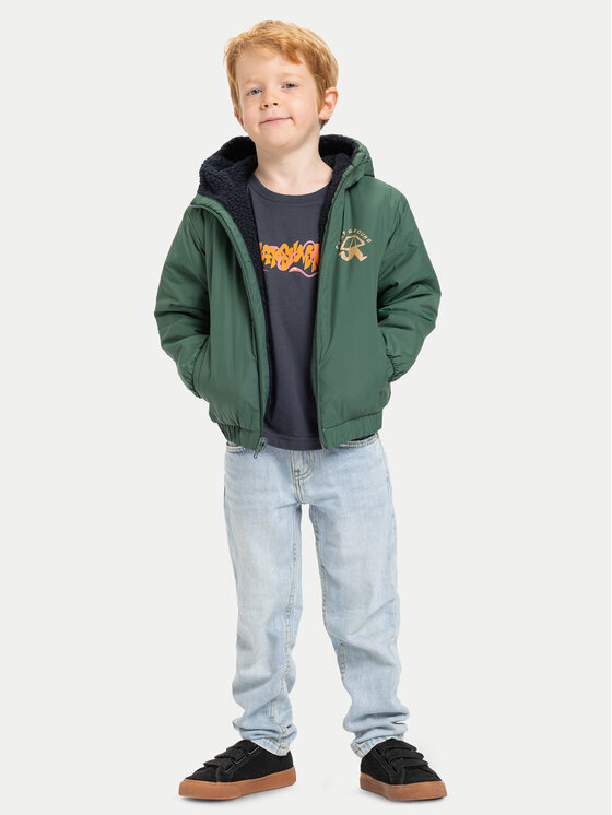 Quiksilver Quiksilver Ziemas jaka Reversible All Seas EQKJK03129 Zaļš Regular Fit