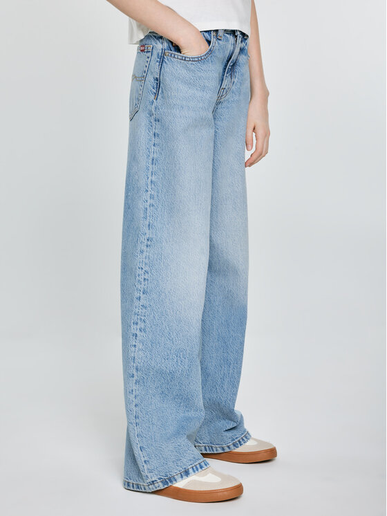 BIG STAR BIG STAR Jeansy NATALIE Niebieski Wide Fit