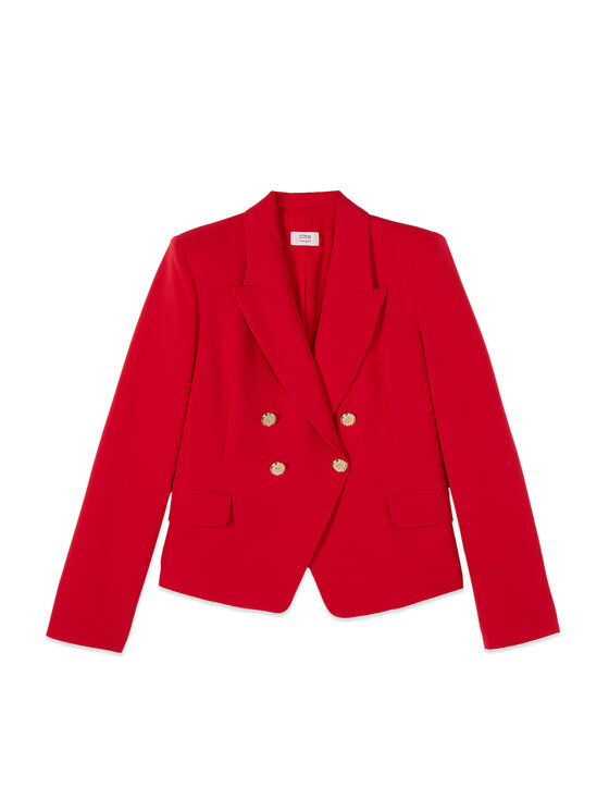 Oltre Oltre Giacca di transizione Q807R004605N016 Rosso Slim Fit