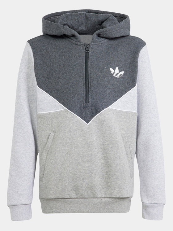 adidas Mikina adicolor IN3981 Sivá Regular Fit