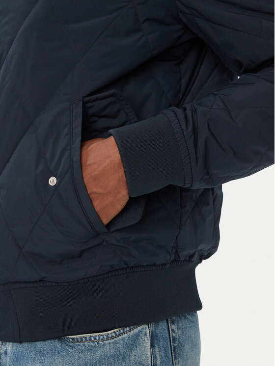 Tommy Hilfiger Tommy Hilfiger Μπόμπερ μπουφάν Harrington MW0MW44766 Σκούρο μπλε Regular Fit