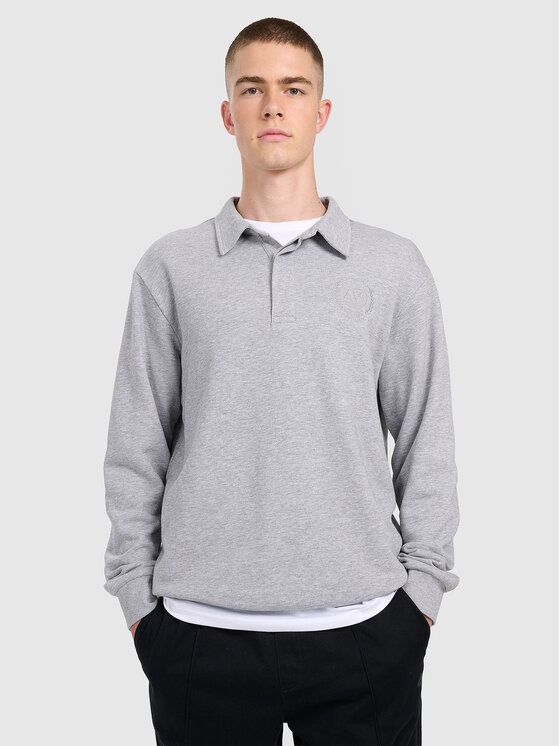 4F 4F Bluza MIDSHOP Szary jasny Regular Fit