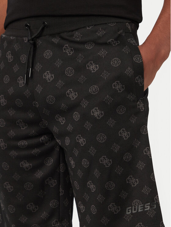 Guess Guess Športne kratke hlače Z6GD03 K2851 Črna Regular Fit