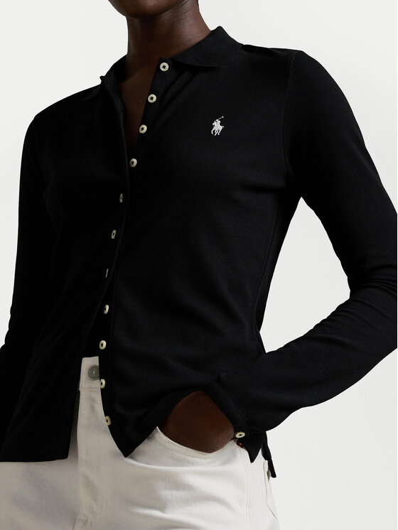Polo Ralph Lauren Polo Ralph Lauren Риза 211941176002 Черен Slim Fit