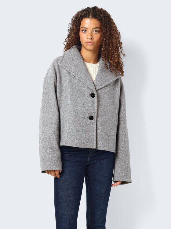 Noisy May Noisy May Kabát pro přechodné období Halston 27028853 Šedá Loose Fit