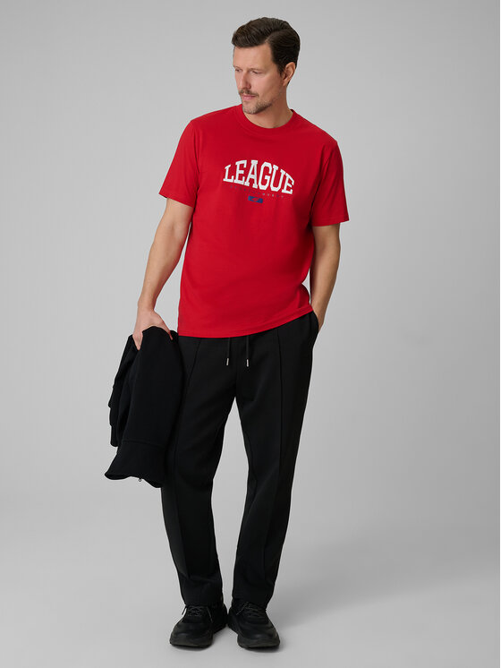 4F 4F T-Shirt SPORTS CLUB Czerwony Regular Fit