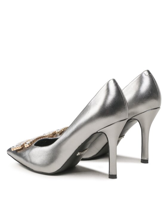 Guess Guess Čevlji z visoko peto Scandel FL7SCN LEM08 Srebrna