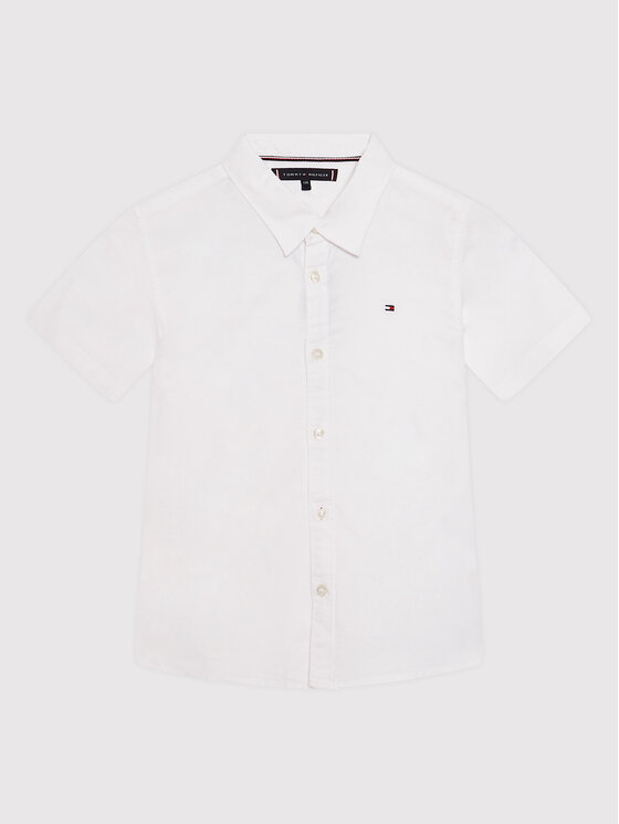 Tommy Hilfiger Tommy Hilfiger Camicia Oxford KB0KB07462 D Bianco Regular Fit