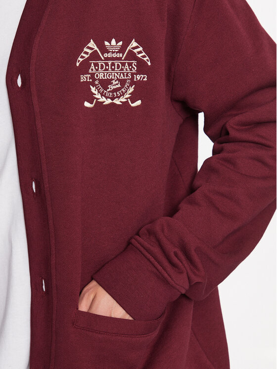 adidas adidas Pletena jopica Graphics Archive Cardigan IC5772 Rdeča Regular Fit