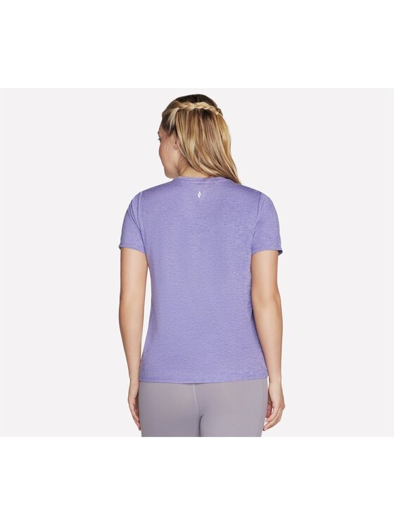 Skechers Skechers T-Shirt TS104-PRLB Fioletowy Regular Fit