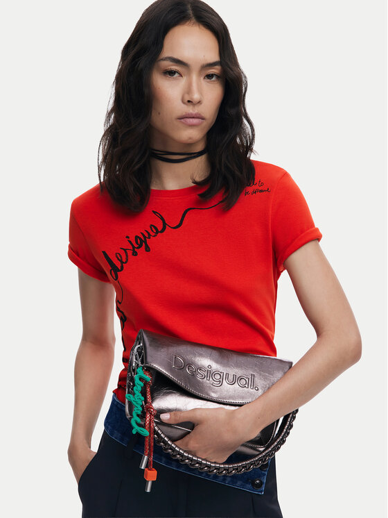 Desigual Desigual Torbica Half Logo Trokel 25WAXPAQ Smeđa