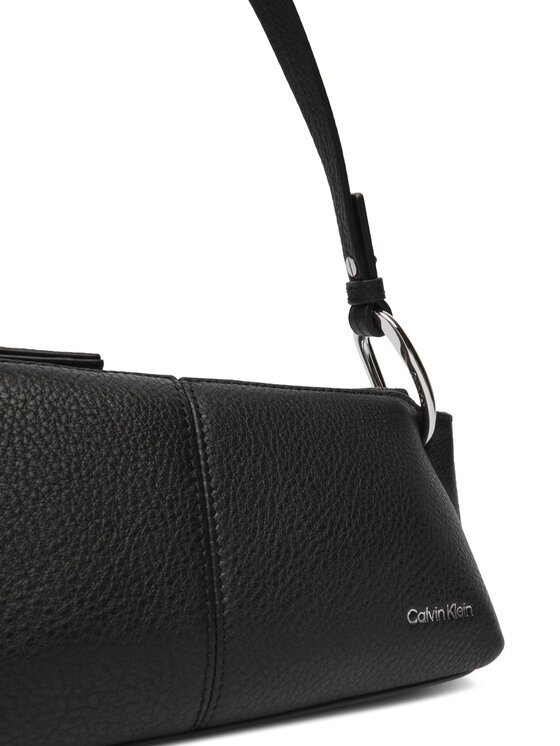 Calvin Klein Calvin Klein Τσάντα Slouchy Leather Small Conv Bag LV04F3659G Μαύρο