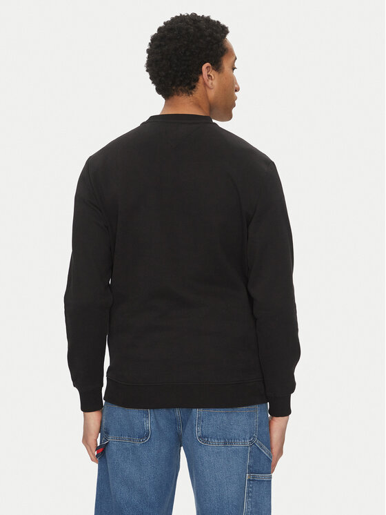 Tommy Jeans Tommy Jeans Sweatshirt Entry Graphic DM0DM20849 Schwarz Regular Fit