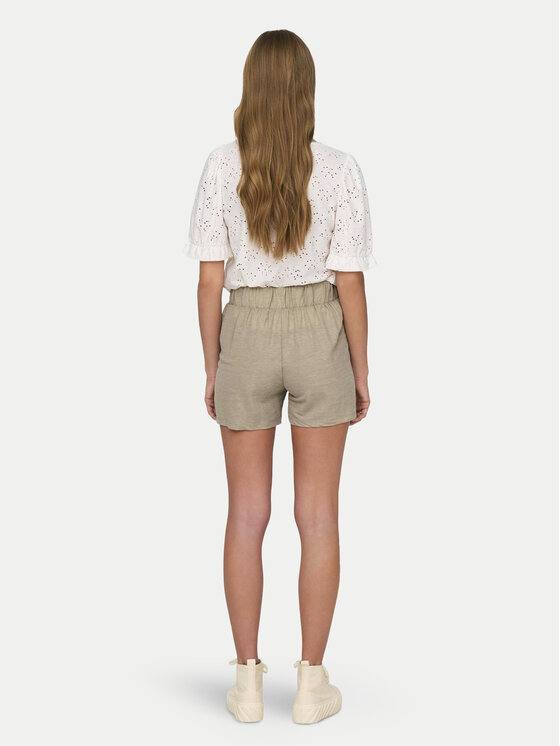 JDY JDY Auduma šorti Birdie Geggo 15320995 Bēšs Regular Fit