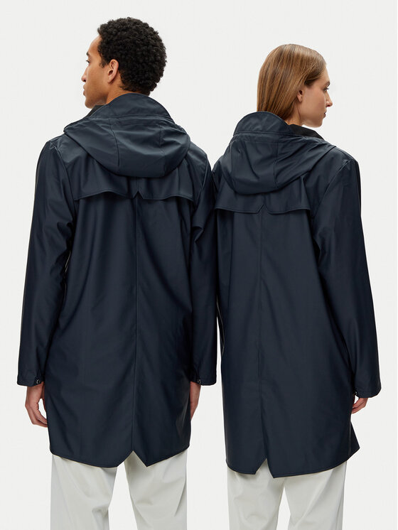 Rains Rains Kurtka przeciwdeszczowa Unisex 12020 Granatowy Regular Fit