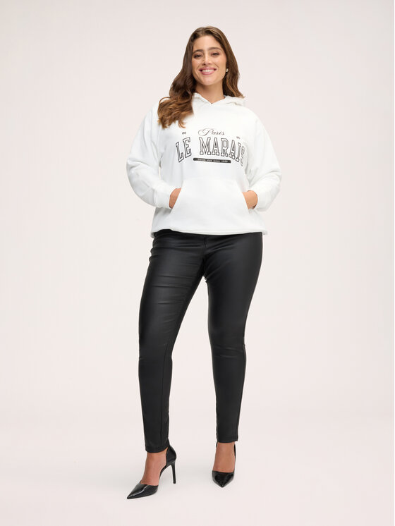 Fiorella Rubino Fiorella Rubino Bluza G80WL009620N011 Biały Over Fit