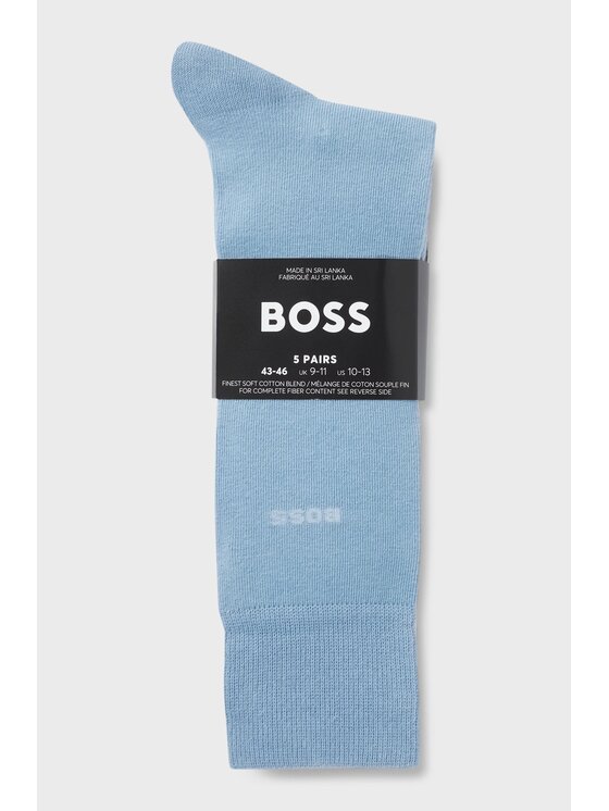 BOSS BOSS Zestaw 5 par wysokich skarpet męskich 50478221-973 Kolorowy