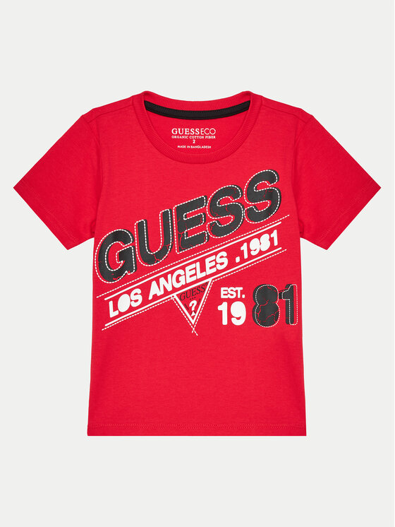 Guess T-krekls N4BI10 I3Z14 Sarkans Regular Fit