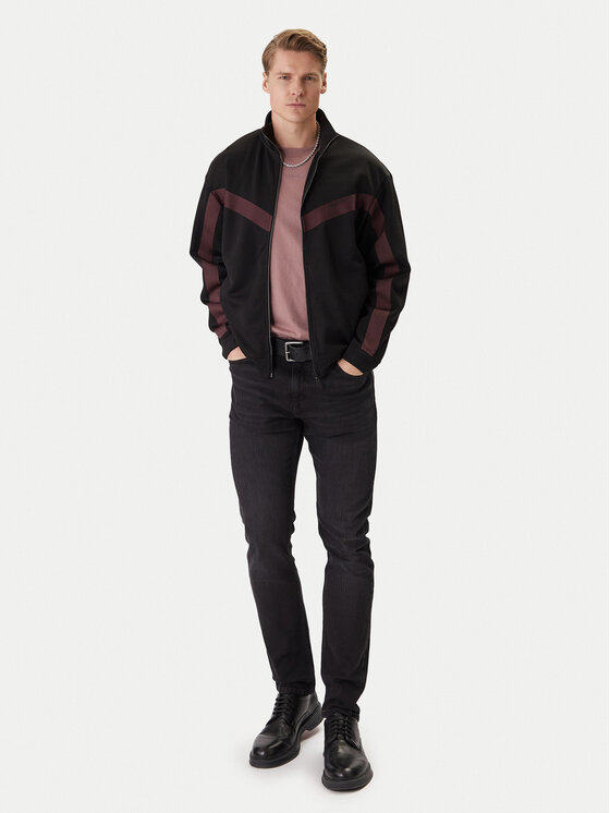 HUGO HUGO Mikina Darti 50549418 Černá Relaxed Fit