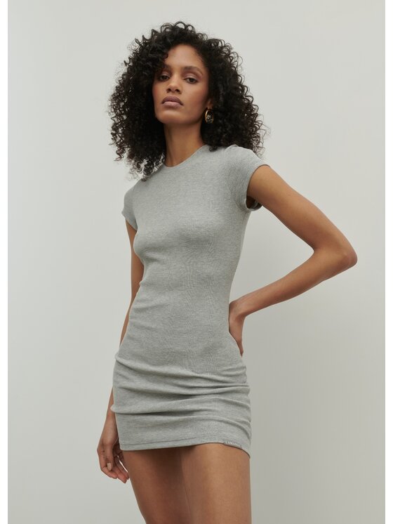 La Mania La Mania Šaty ZOYA Sivá Classic Fit