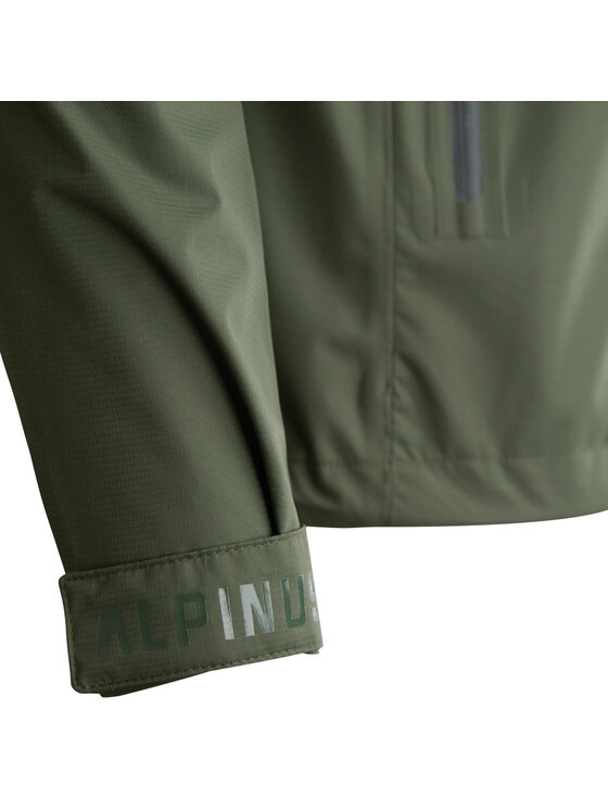 Alpinus Alpinus Kurtka przeciwdeszczowa Carniche Zielony Active Fit