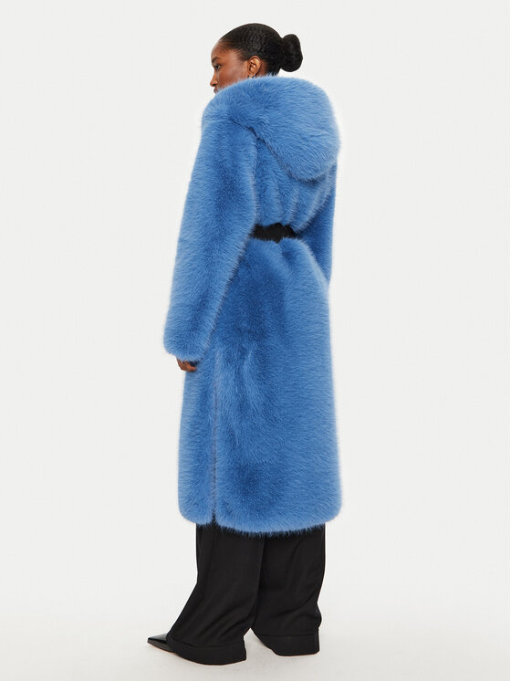 YES LONDON YES LONDON Pelliccia ECO/024 Blu Regular Fit