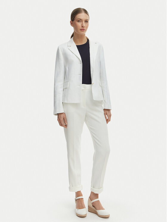 Tommy Hilfiger Tommy Hilfiger Sakko WW0WW49335 Weiß Slim Fit