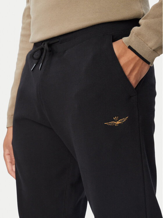 Aeronautica Militare Aeronautica Militare Долнище анцуг 262PF1008UF00662 Черен Regular Fit
