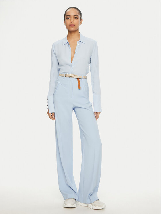 Patrizia Pepe Patrizia Pepe Сорочка 8C0761/A8I1-CA38 Блакитний Regular Fit