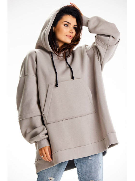Infinite You Infinite You Felpa M332 Grigio Basic Fit