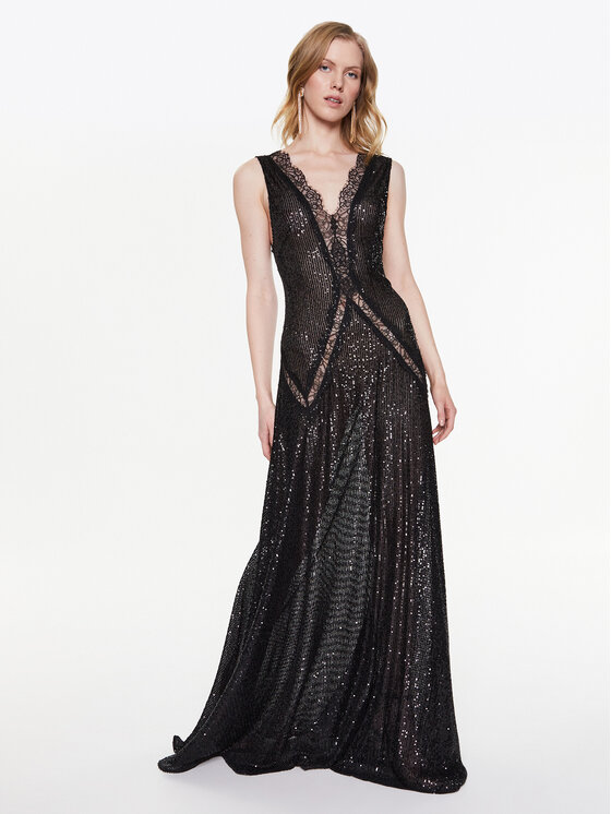 Elisabetta Franchi Elisabetta Franchi Abendkleid AB-366-32E2-V740 Schwarz Regular Fit
