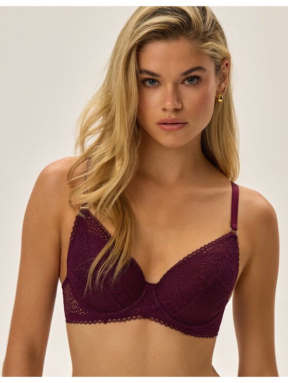 Esotiq Esotiq Biustonosz push-up 41855 Fioletowy