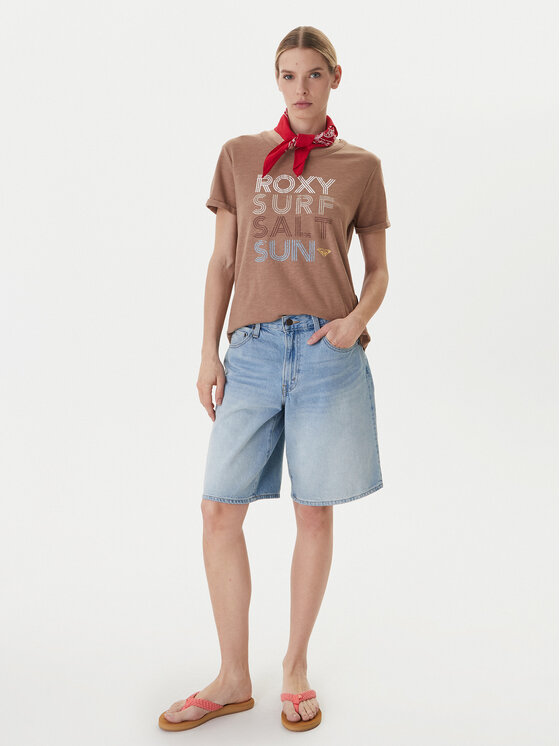 Roxy Roxy T-shirt ERJZT06024 Marrone Regular Fit