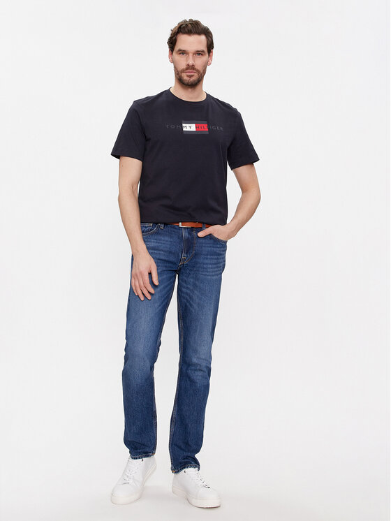 Tommy Hilfiger Tommy Hilfiger Marškinėliai MW0MW37859 Tamsiai mėlyna Regular Fit