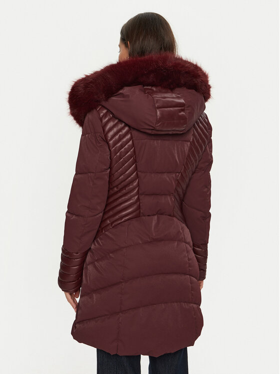Guess Guess Daunenjacke New Oxana W4BL61 WGLZ0 Dunkelrot Regular Fit