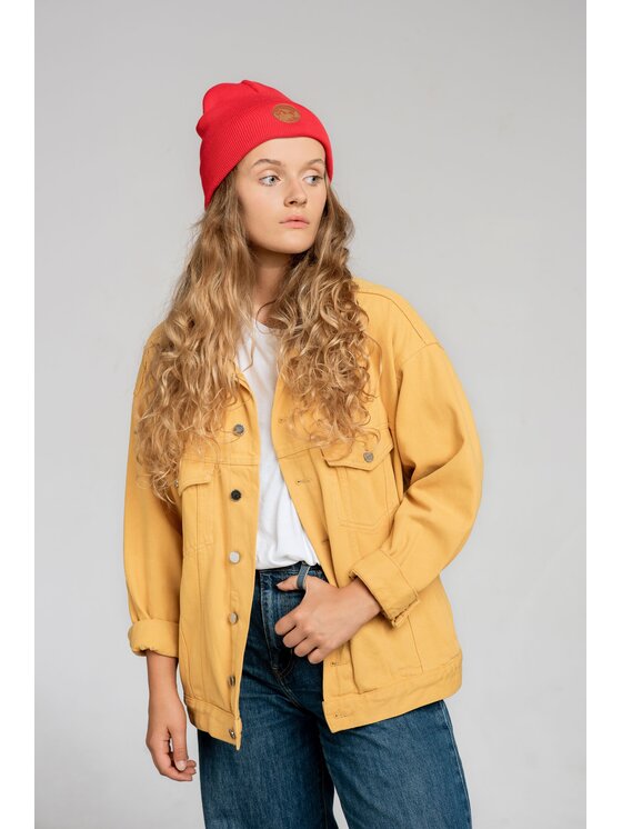 Kabak Kabak Czapka klasyczna beanie Czerwony