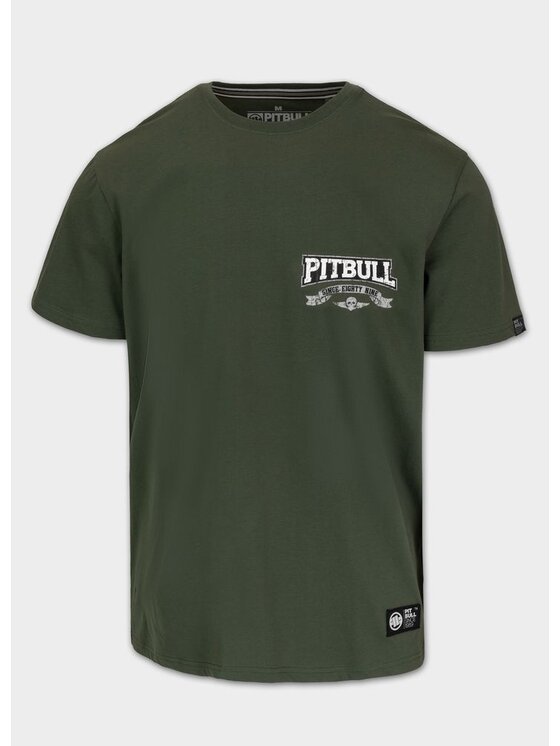 PITBULL PITBULL T-Shirt Koszulka męska TROUBLEMAKER XXL Zielony Regular Fit