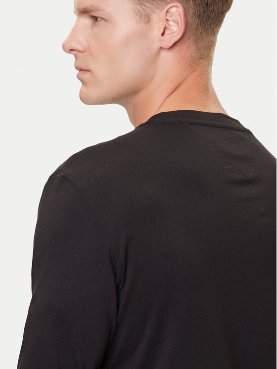 Tommy Jeans Tommy Jeans Longsleeve Chest Linear DM0DM21594 Μαύρο Regular Fit