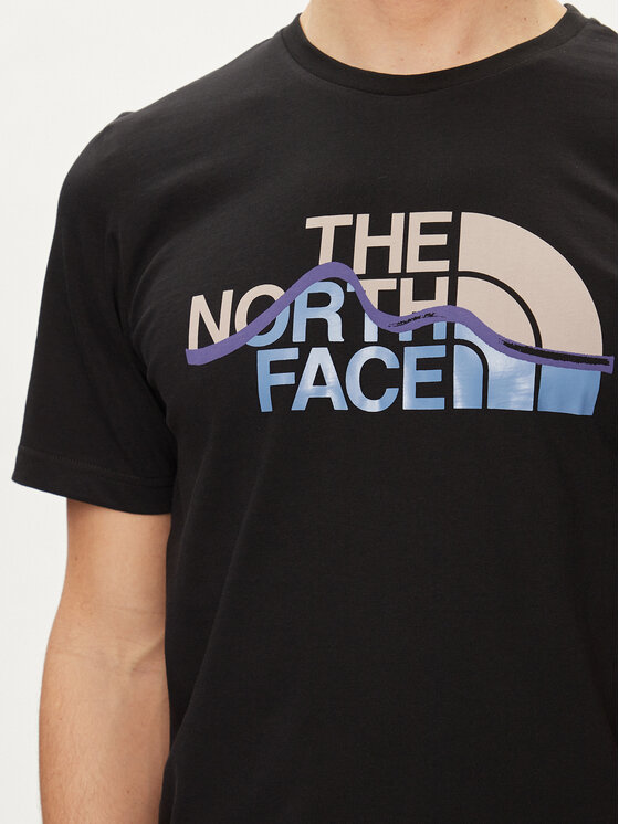 The North Face The North Face Majica Mountain Line NF0A87NT Črna Regular Fit