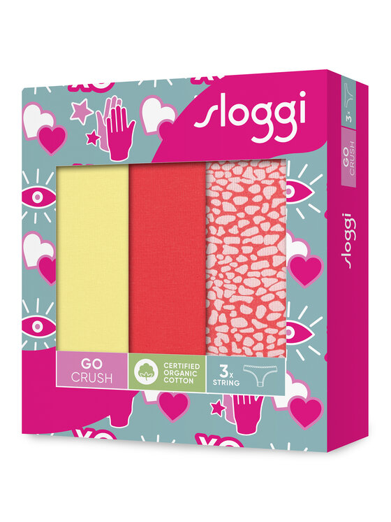 Sloggi Sloggi Набір з 3 пар стрінгів Go Crush 10219704 Кольоровий