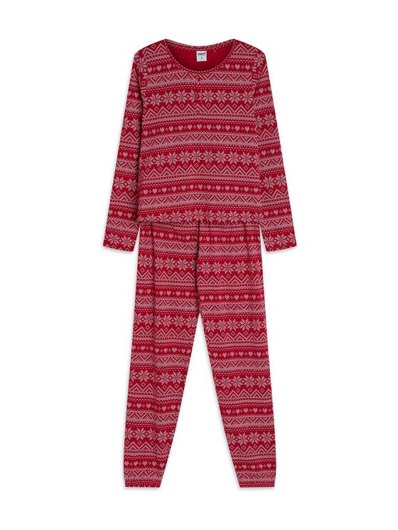 Esotiq Esotiq Pyžamo 43955 Červená Regular Fit