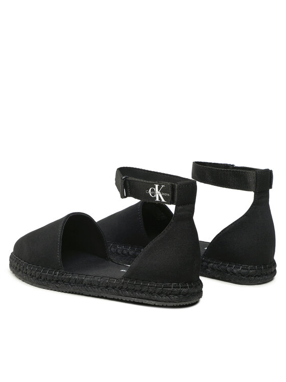 Calvin Klein Jeans Calvin Klein Jeans Εσπαντρίγιες Ankle Espadrille YW0YW01027 Μαύρο