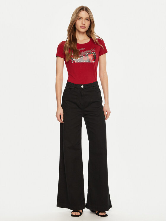 Guess Guess Póló W5RI03 J1314 Piros Regular Fit